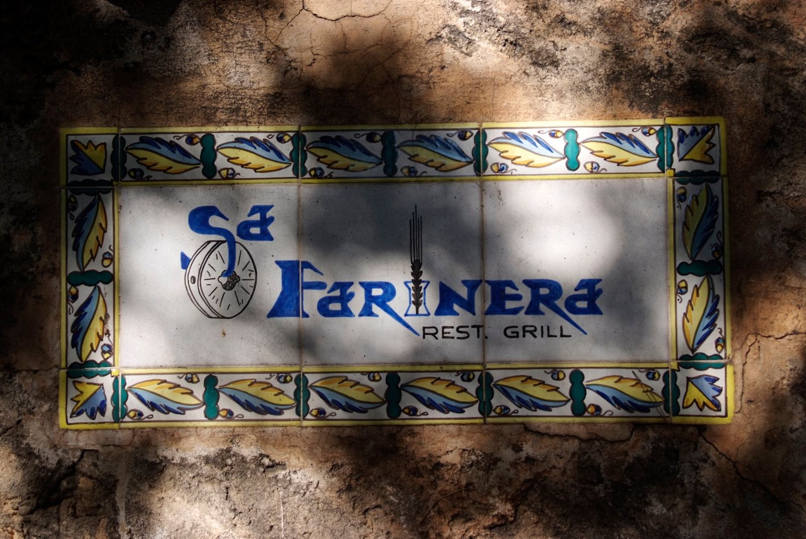 Azulejo con el nombre Sa Farinera Rest. Grill